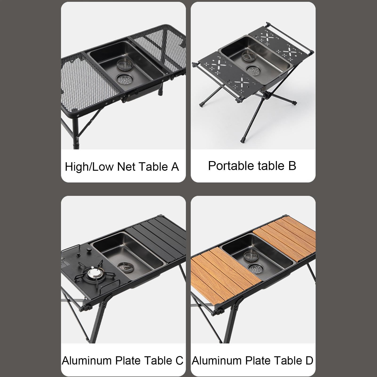 Edelstahl-Campingspüle, tragbare Spülwanne, Ablaufstopfen, langlebig, leicht, große Kapazität, Outdoor-Reisen und Grill, 34 x 22,5 x 9 cm, 5,5 l, Schwarz