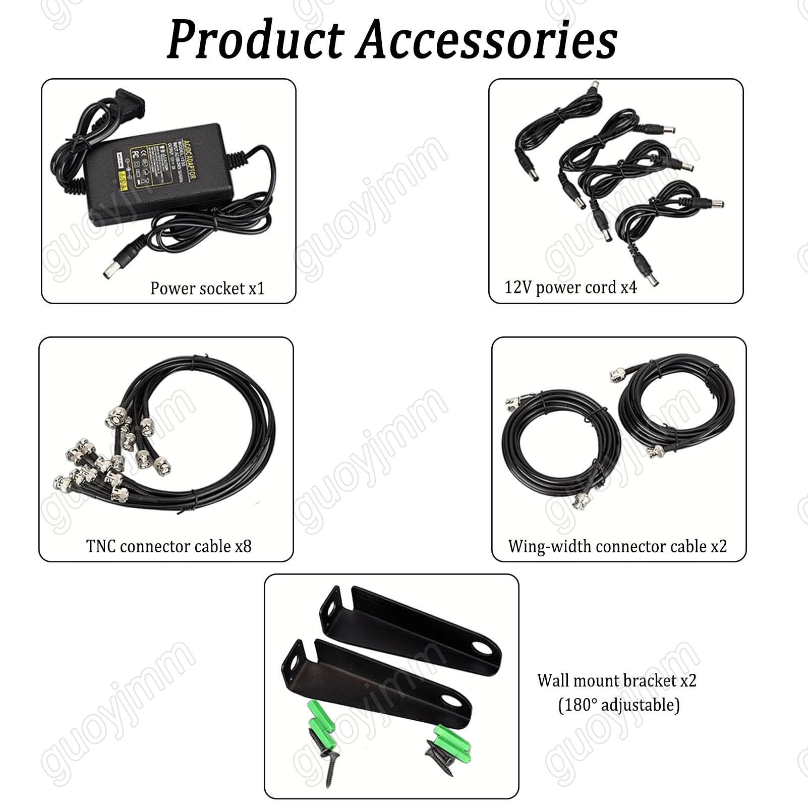 Amplificatore di Segnale per Microfono Wireless, Distribuzione dell'Antenna UHF, 8 Uscite + 2 Porte a Cascata, Gamma di Frequenza 450-950 MHz, per Spettacoli sul Palco, Matrimoni
