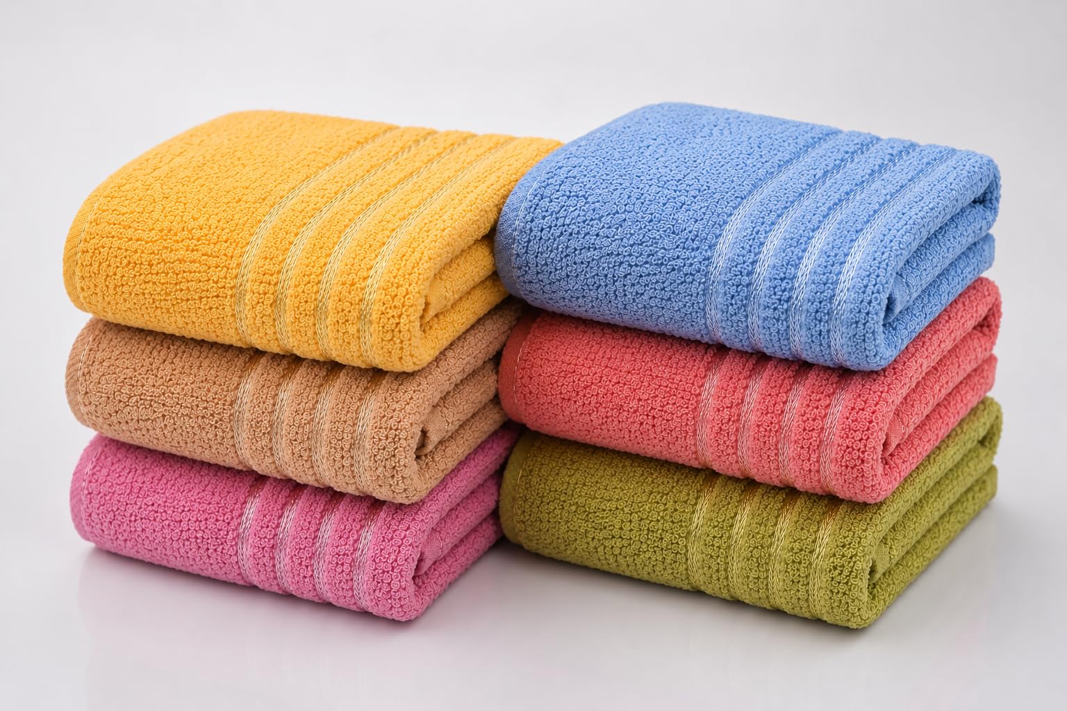 Premium Cotton Hand Towels Set of 6 | Ultra Soft, Highly Absorbent & Quick Dry Towels | 35x50 cm | Ideal for Gym, Kitchen, Pool, Spa, Travel & Home Use - Multicolor-image-36