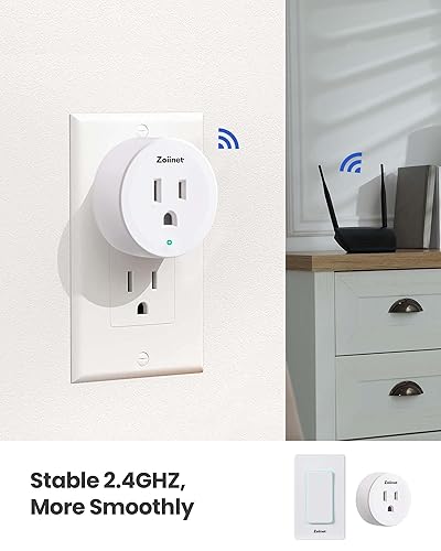 Miniatura 7 de Interruptor de enchufe inteligente, interruptor de hora de salida WiFi de 2.4G, compatible con Alexa, Google Home, Smart Life y aplicación IFTTT,