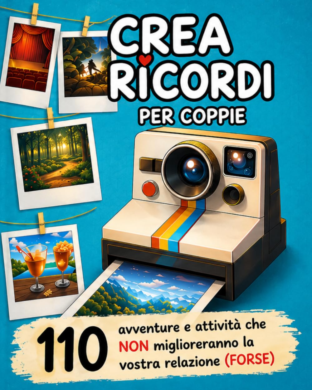 CREA RICORDI per Coppie: Libro con 110 Avventure e Attività di Coppia che NON Miglioreranno la Vostra Relazione (FORSE) – Fabbrica Momenti per Idea Regalo Natale e San Valentino