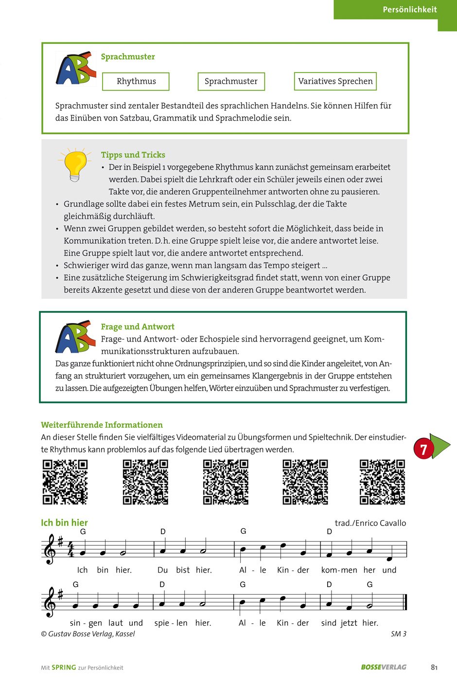 SPRING. Sprache lernen durch Singen, Bewegung und Tanz. Buch mit Audio-CD