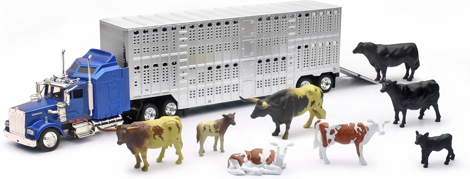 New-Ray 1:43 Livestock Playset, Blue