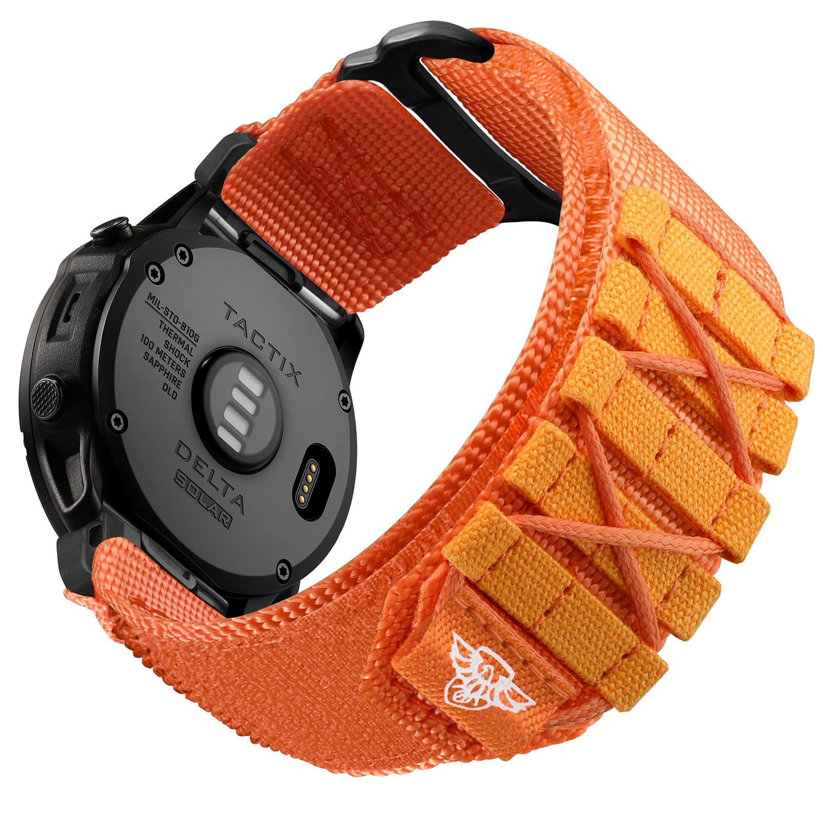 Bandletic Quick Fit 22mm 26mm Armband Kompatible mit Garmin Watch Armband | Robust Nylon Taktischer Sport Uhrenarmband für Fenix/Instinct/Tactix Delta/Descent/Epix Pro/Enduro/Quatix/Forerunner
