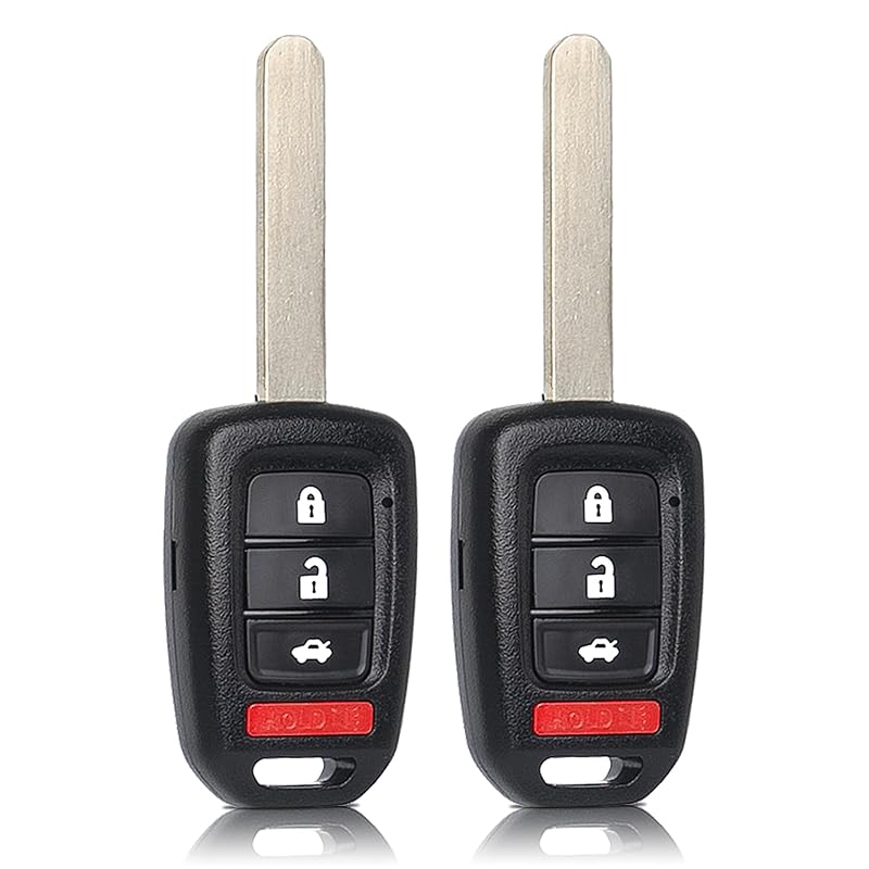 Chave Canivete com Controle Remoto para Honda Accord 2013–2015 e Civic 2014–2015, 4 Botões, 315 MHz, ID74, MLBHLIK6-1T, Pacote com 2