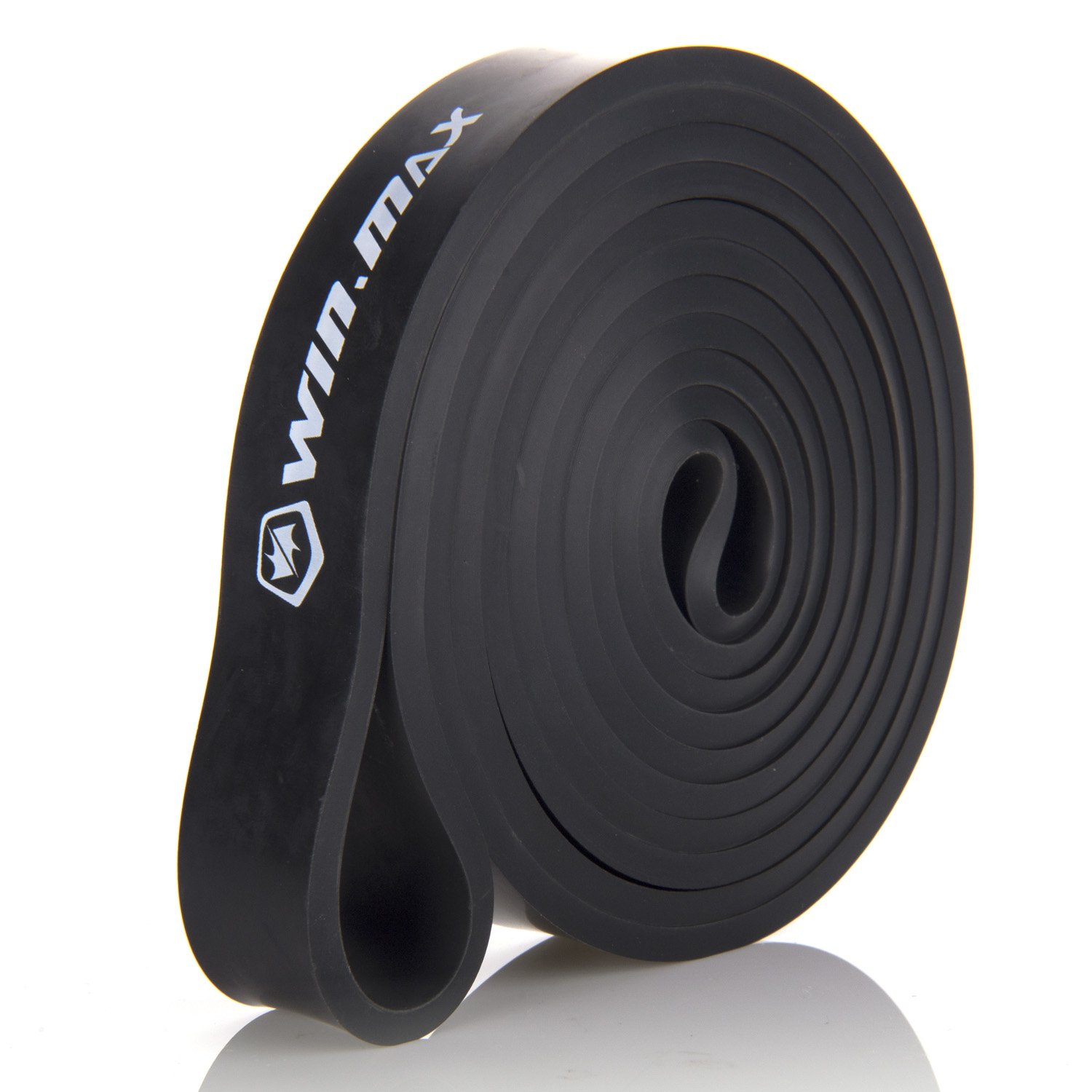 Winmax Resistance Bands for Pull-Up Assist & Powerlifting - SINGLE BAND (#2 Black - 30 to 70 Pounds (5/6 4.5mm))