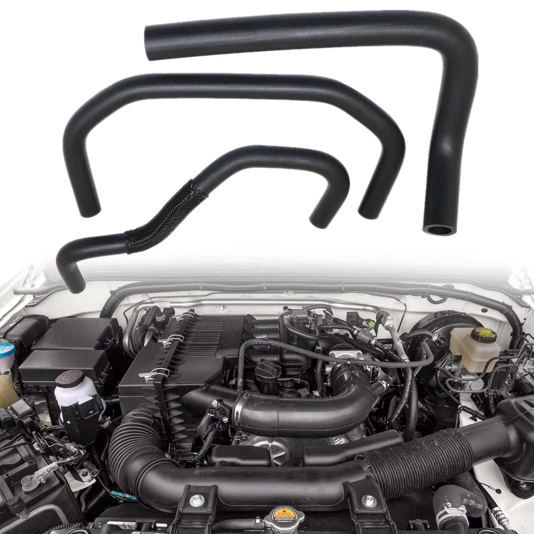 4.0L Engine Breather Hoses Kit, 11823-EA20A Fit for Nissan Pathfinder 2005-2012, Frontier 2009-2019, NV1500 2500 3500 2016-2020, Xterra 2005-2015, 11826-ZL80B, Engine Blowby Valve Hose
