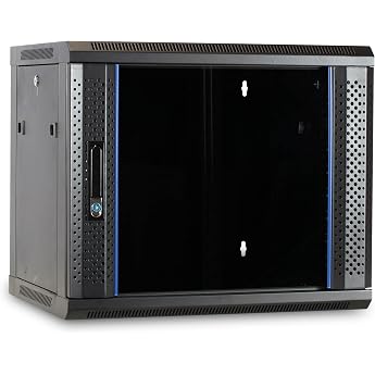 9HE Server Cabinet - 19 Inch Wall Housing Glass Door