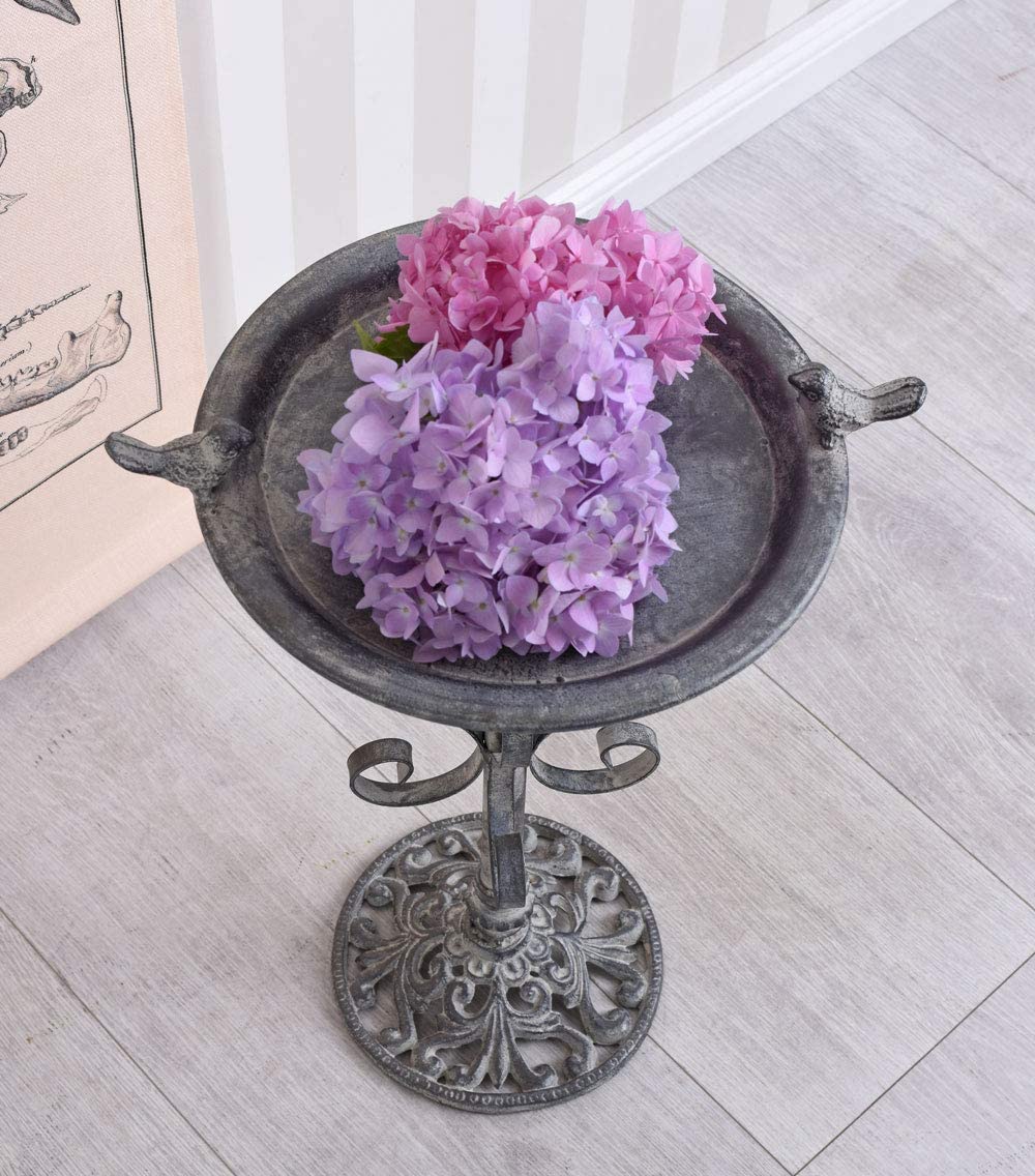 Vogeltränke 'Jardin Majorelle' – Dekoratives Vogelbad Aus Metall Für Garten & Terrasse (78 Cm)