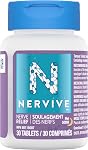 Nervive Nerve Relief PM, Helps Relieve Pain associated with Peripheral Neuropathy, Alpha Lipoic Acid ALA, Vitamins B1-Thiamine, B6, & B12, Melatonin, Chamomile, Lavender, 30-Night Supply, 30 Count