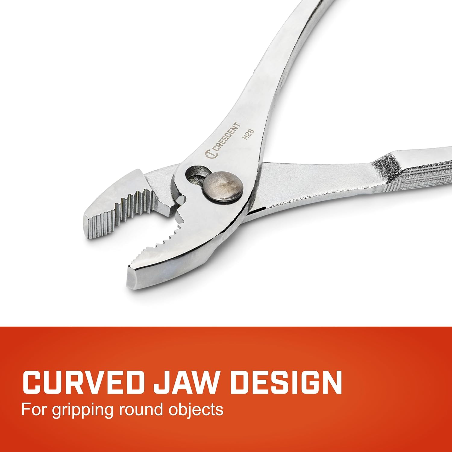 Crescent Tools Cee Tee Co. Curved Jaw Slip Joint Pliers - Boxed - Home Repair & Electrician - Grip Pliers & Cable Cutter - 8" - H28N