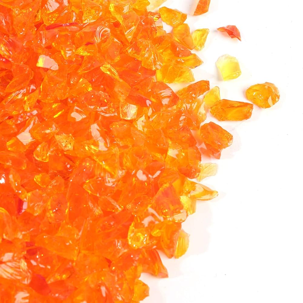 玻璃砂 ガラス砂 小石 装飾用 庭 石 岩 水槽 クリスタルイエロー 305g 玻璃砂 ガラス砂 小石 装飾用 庭 石 岩 水槽 クリスタルイエロー