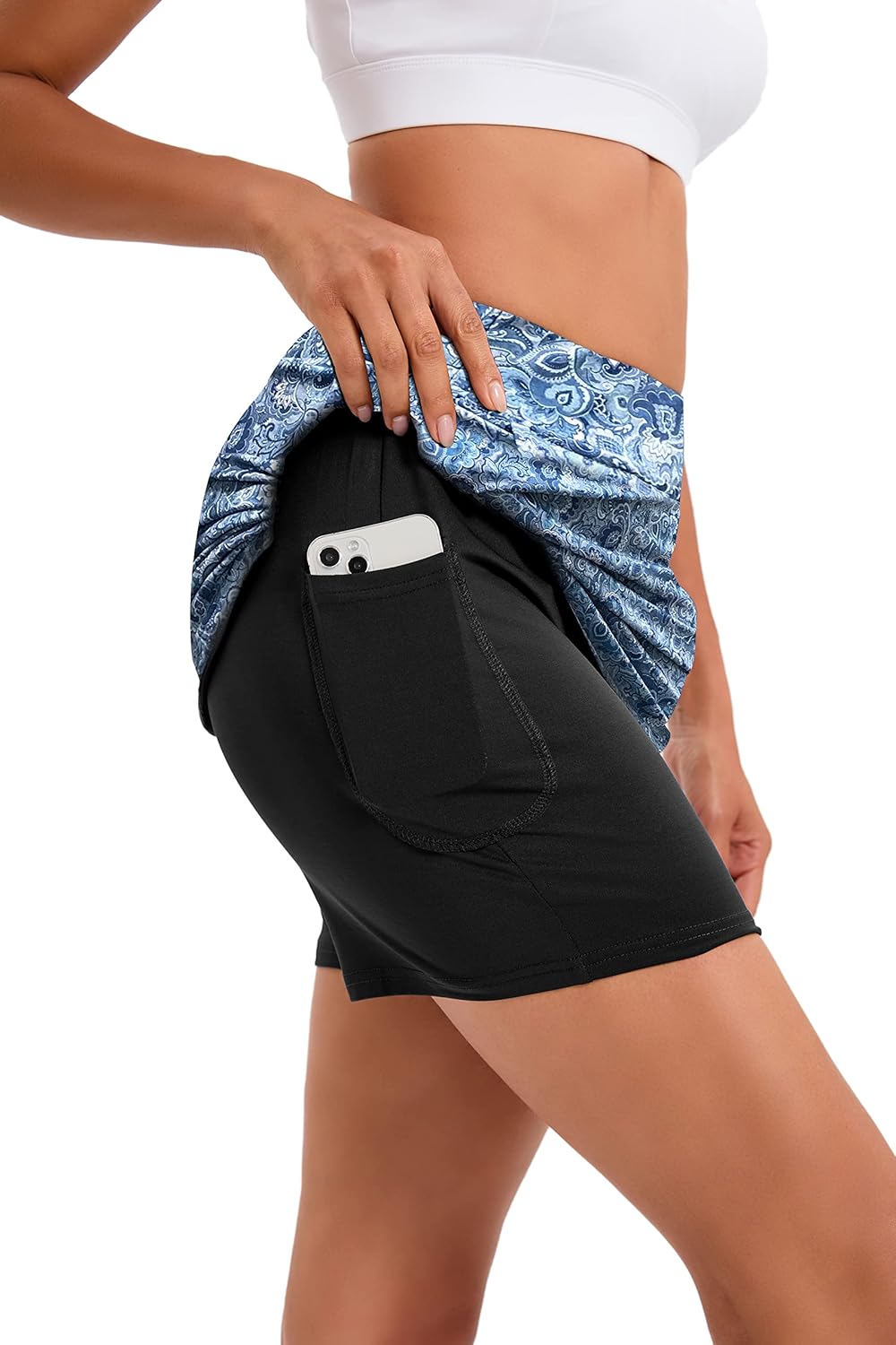 Oyamiki Women's Active Athletic Skort Lightweight Tennis Skirt Perfect for Running Training Sports Golf - Image 2