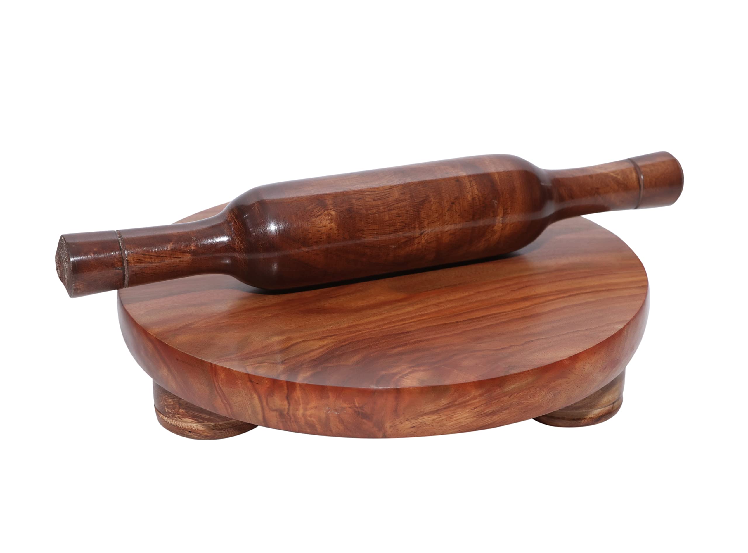 Buy MAZ WOOD ART Roti maker chapati maker//round wooden handcrafted