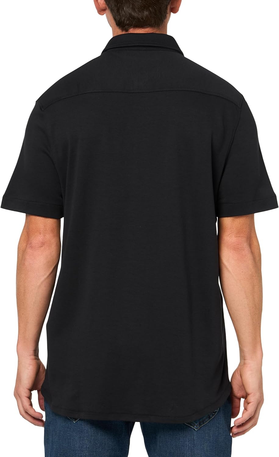 Karl Lagerfeld Mens Button Front Collared Chest Pocket Woven Dress - Image 2