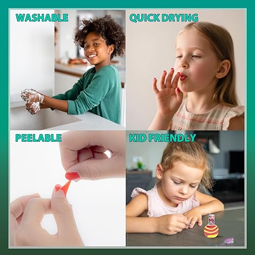 Miniatura 3 de Townley Girl Disney Alice in Wonderland - Juego de 10 esmaltes de uñas en espiral con accesorios, esmalte de uñas pelable a base de agua con colores