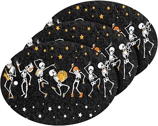 Halloween Dancing Skeleton Kitchen Sponges Suar Skull Cleaning Dish Sponges Non-Scratch Scrubber Sponge for Kitchen Bathroom Cars, pack of 3