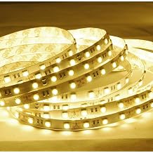 ABI Warm White LED Strip Light, 600 LEDs, 10 Meters / 32.8 Feet, SMD5050, 2800K, 24V DC Adapter Not Included