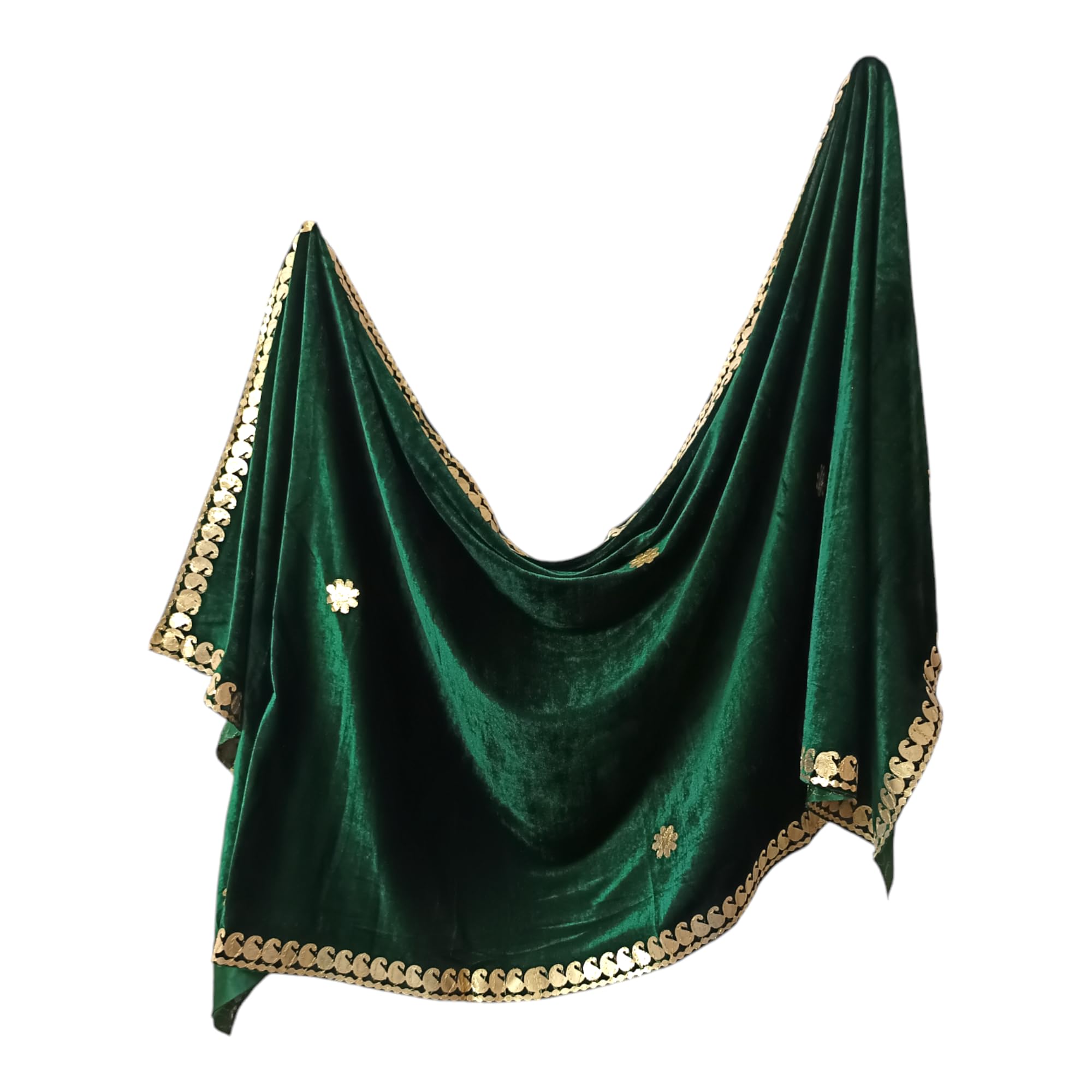 Velvet gota patti work emboidery party wears cherry dupatta for girls and womans size 2.25meter pack of 1pcs-image-46