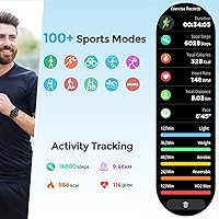 Vista 7 de VIRAN Relojes inteligentes militares para hombres, reloj inteligente resistente al agua 5 ATM con llamada Bluetooth