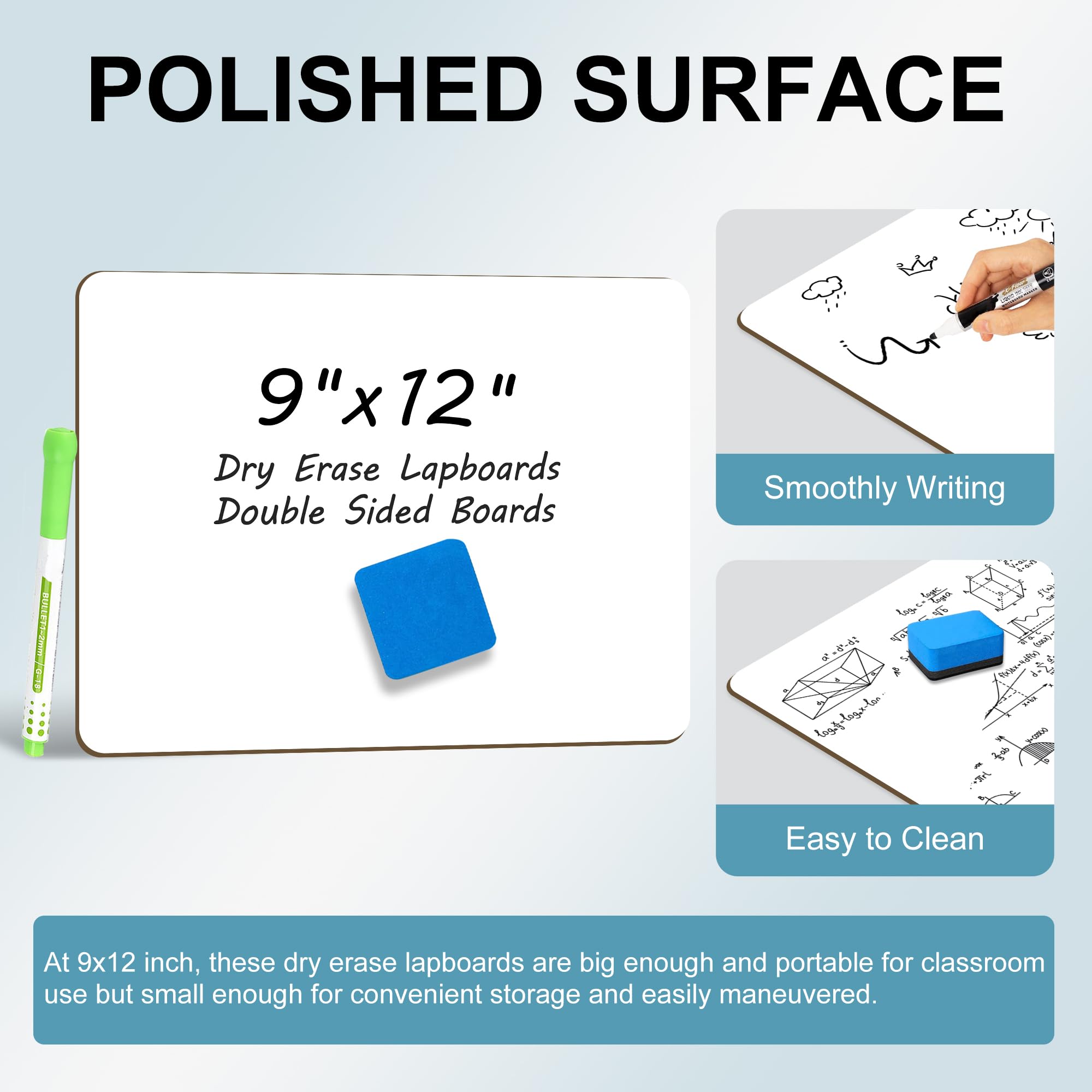 Amazon.com : 6 Pack Small White Board Dry Erase Classroom Pack