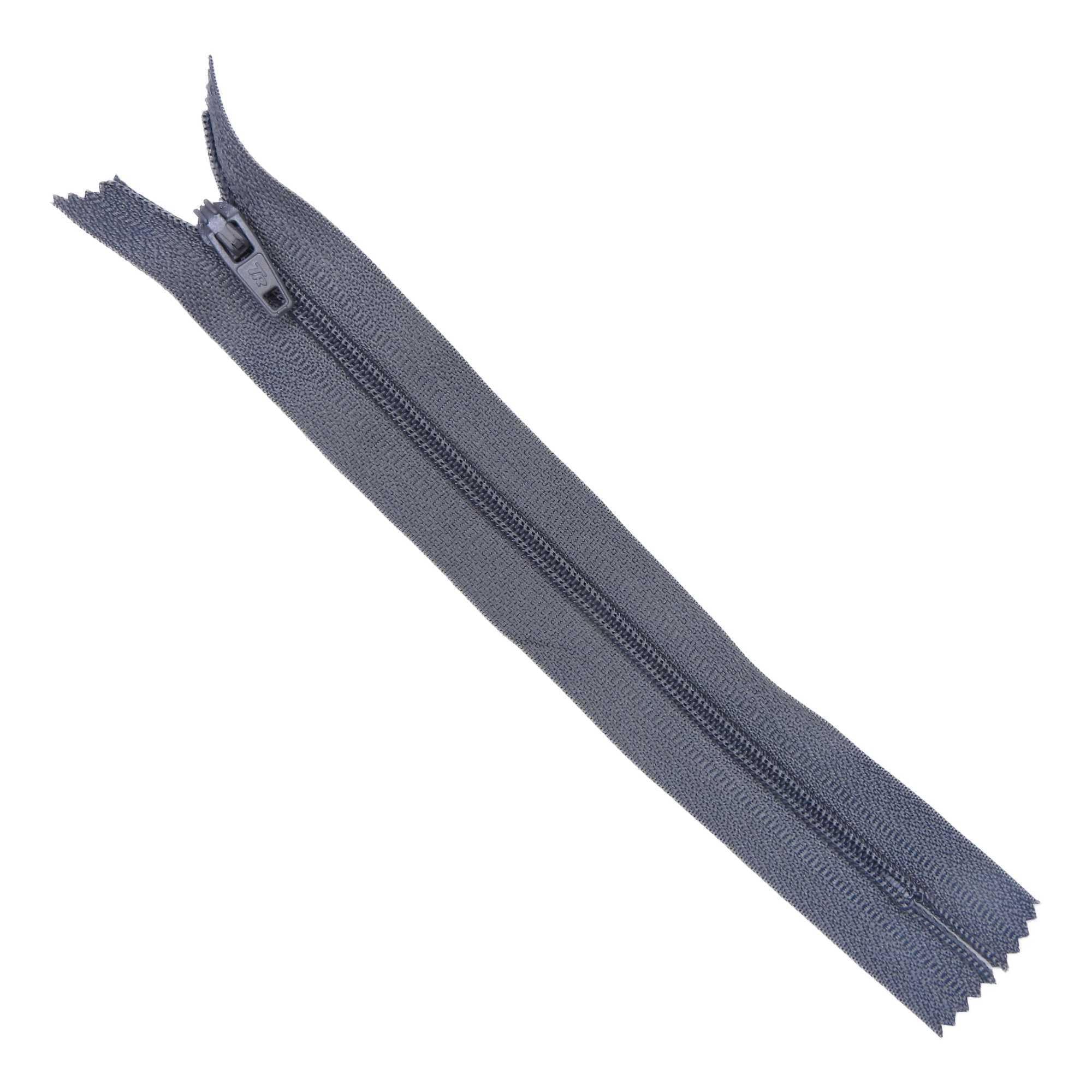 Simon Browne Crafts 7 Inch 18cm Zip No3 Closed End Nylon Dress Skirt Etc 41 Colours BUY 1 Or 2 456D, 304 Middle Grey, Pack of 2