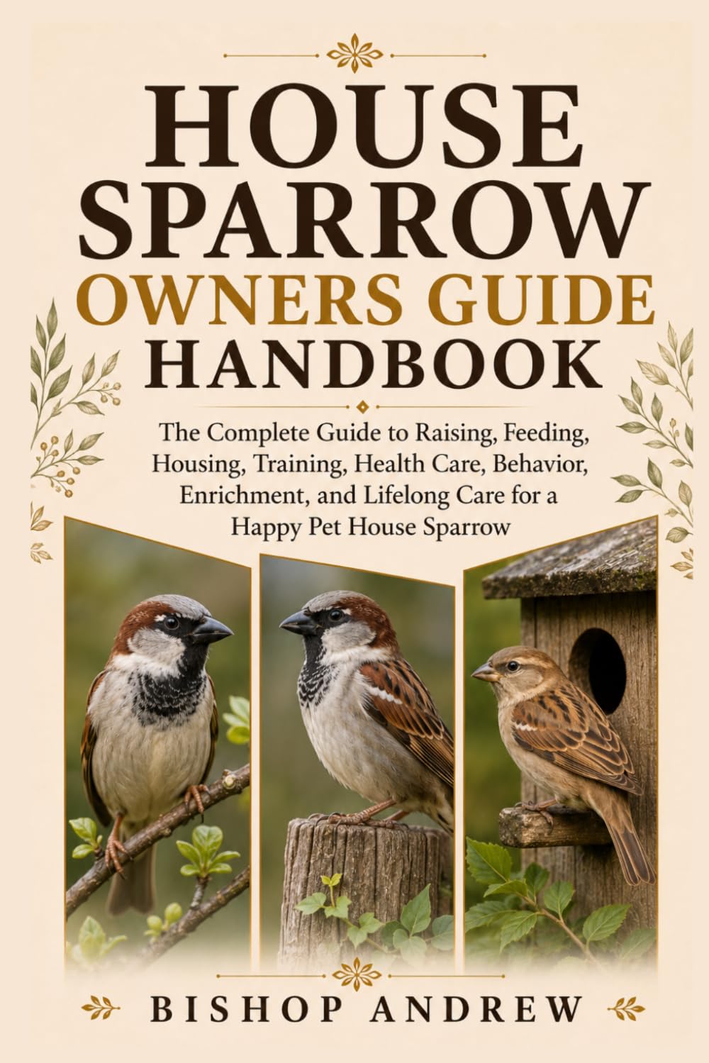 House Sparrow Owners Guide Handbook: The Complete Guide to Raising, Feeding, Housing, Training, Health Care, Behavior, Enrichment, and Lifelong Care for a Happy Pet House Sparrow