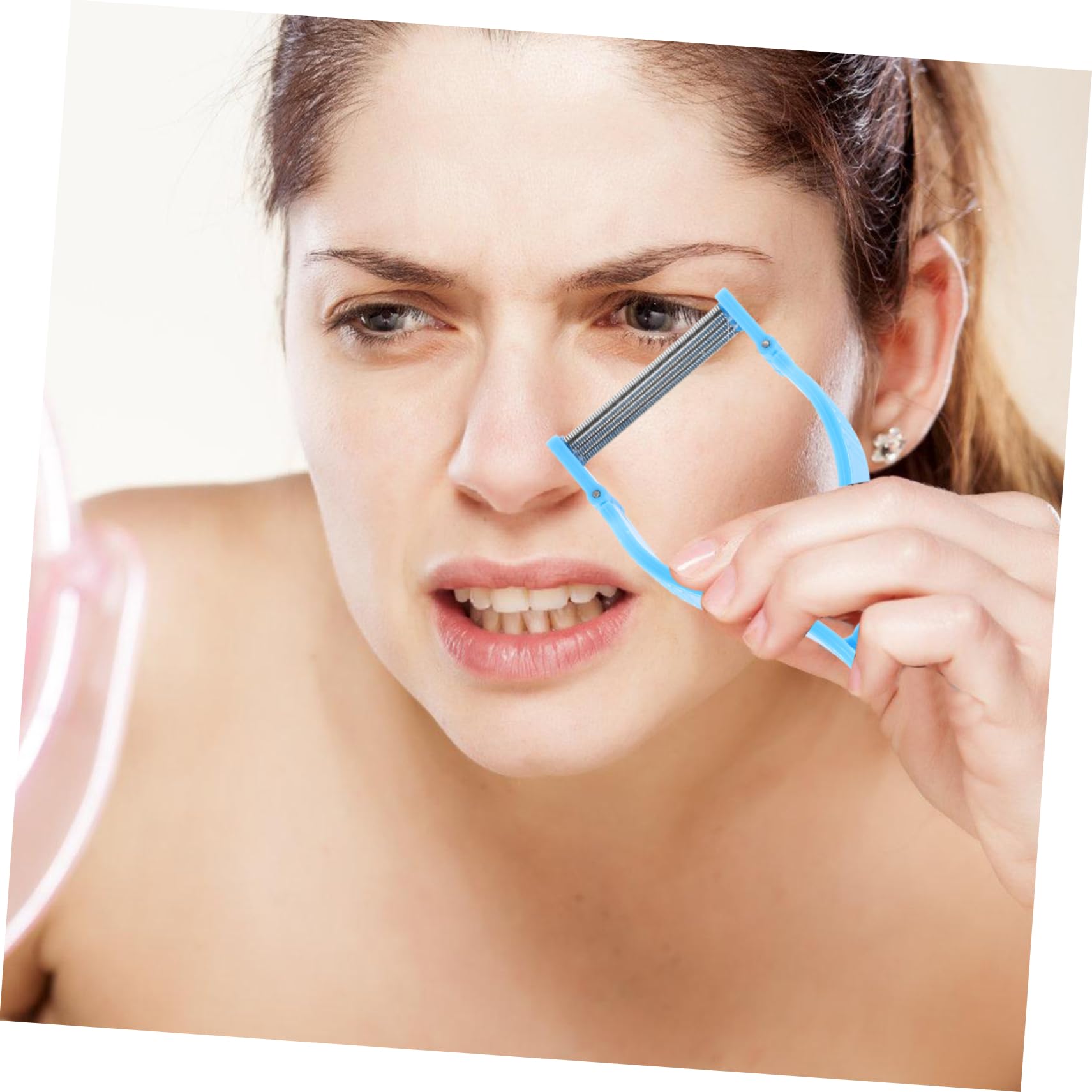 WOFASHPURET Face Hair Remover Tool Spring Epilator for Women Facial Hair Remover for Chin and Cheeks Easy to Use Upper Lip Hair Removal Device Compact and Portable Hair Removal