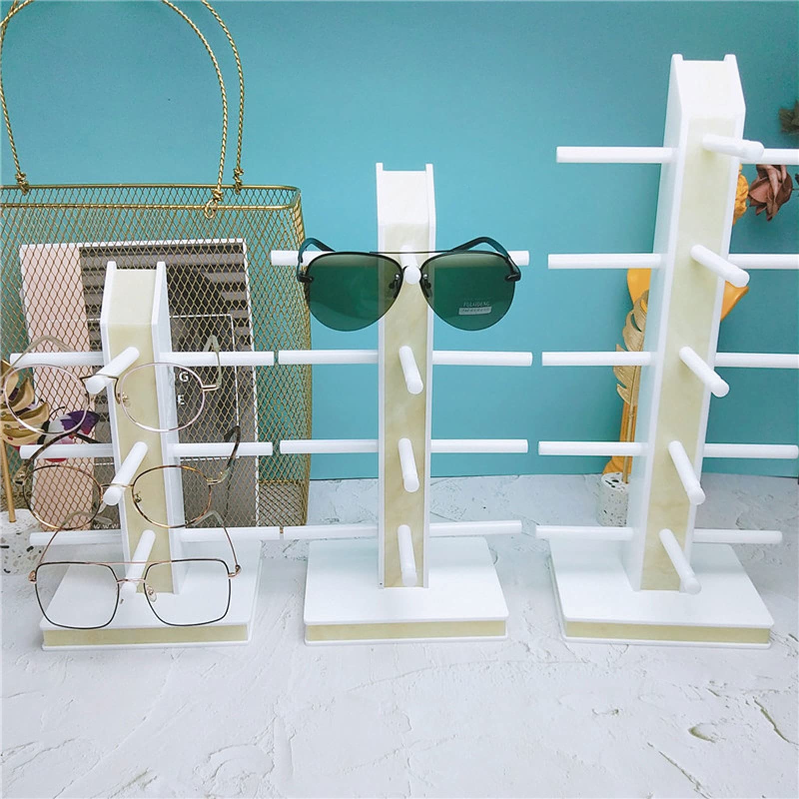 Espositore per Occhiali da Sole Occhiali da sole 5 strati Occhiali da vista Occhiali da vista Stand Eyewear Box rack per occhiali da tavolo Supporto da tavolo Per Esposizione Commerciale Domestica Neg