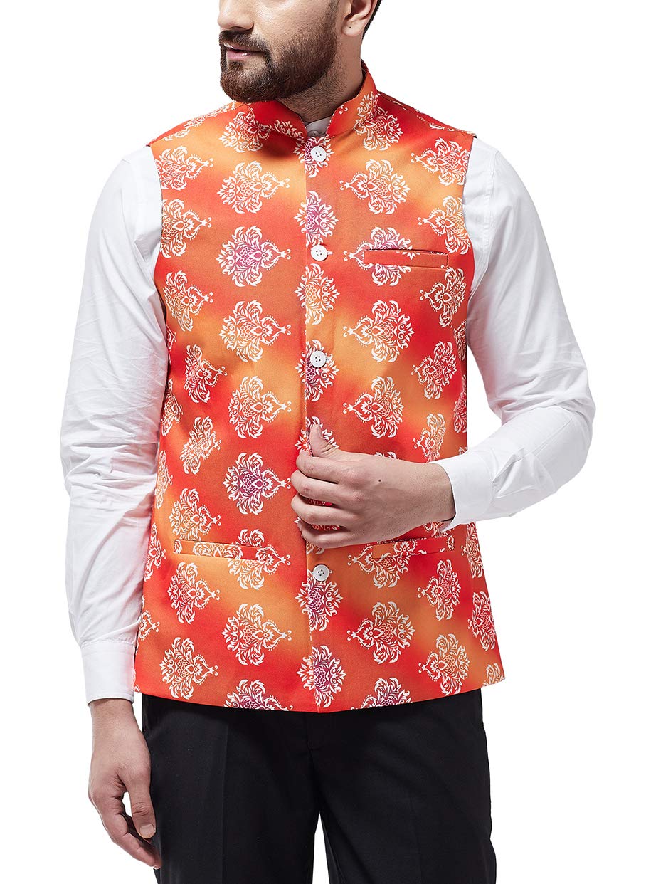 sojanya (Since 1958 Men's Cotton Blend Printed Waist Coat-picture-27