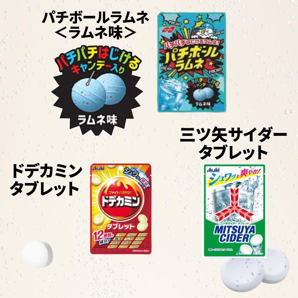 Amazon.co.jp: ラムネ 詰め合わせ 6種 森永ラムネ シュワソーダ