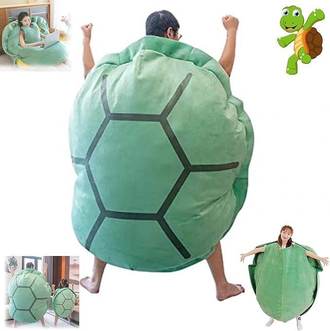 Wearable Turtle Shell Pillows,47.2IN Tortoise Plush Pillow