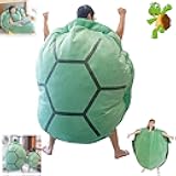 Wearable Turtle Shell Pillows,51in Tortoise Plush Pillow,Giant Wearable Turtle Shell Pillow ,Removable Oversized Doll Throw Animal Costume Wearable Plush Toys Best Gifts for Kids and Adult (47.2in)