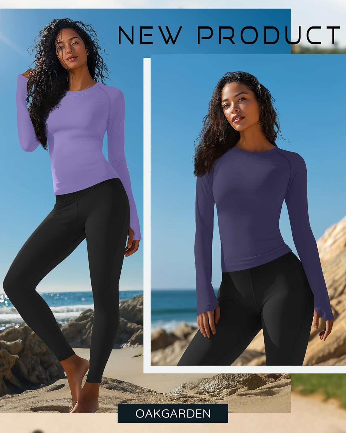 4 Pack Women's Seamless Workout Shirts Long Sleeve Yoga Athletic Top Thumb Holes Raglan Crewneck Sports Running Tee - Image 5