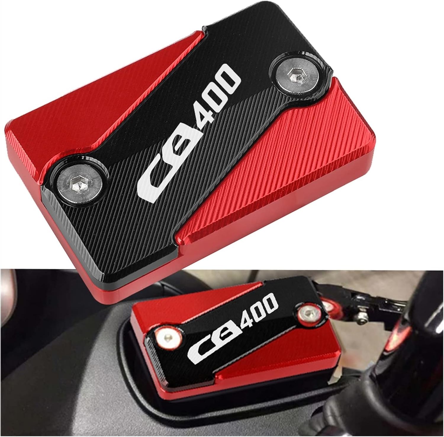 Cover Cap Guard Motorcycle CNC Front Brake Fluid Cylinder Master Reservoir Cover Cap for H-ONDA CB400 CBR400R CBR400F CB400X 2013 2014 2015 2016 (Color : Blue)