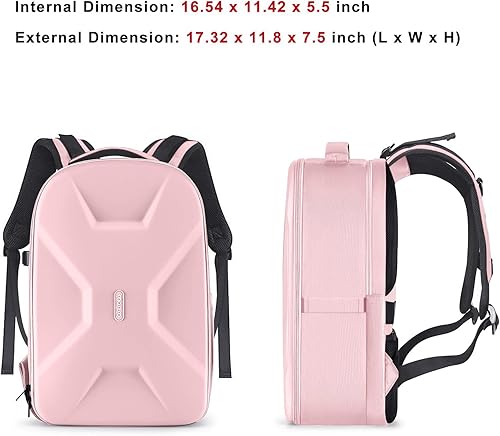 Miniatura 8 de MOSISO Mochila para cámaras réflex digital de un solo objetivo, réflex de un solo objetivo o sin espejo, funda rígida impermeable de 15 a 16