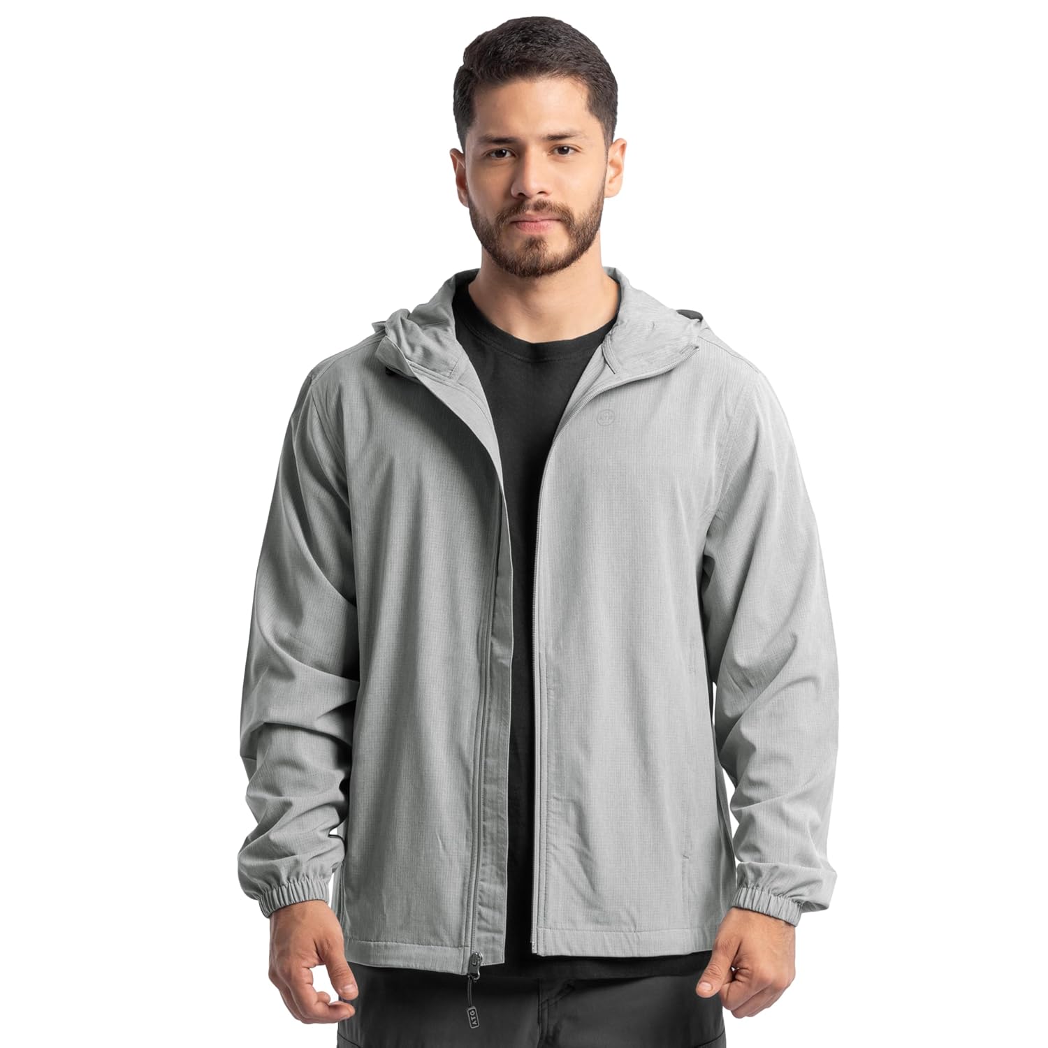 ATG Mens Flex Ventilated Full Zip Windbreaker Hiking Jacket