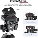 ULANZI Tabletop Tripod for Camera Mini Vlogging Tripod TT38, Uka F38 ClickOpen Flexible Travel Tripod for Sony/Canon/Nikon/Fujifilm SLR DSLR Pocket Stand Shooting Selfie Video Vlog