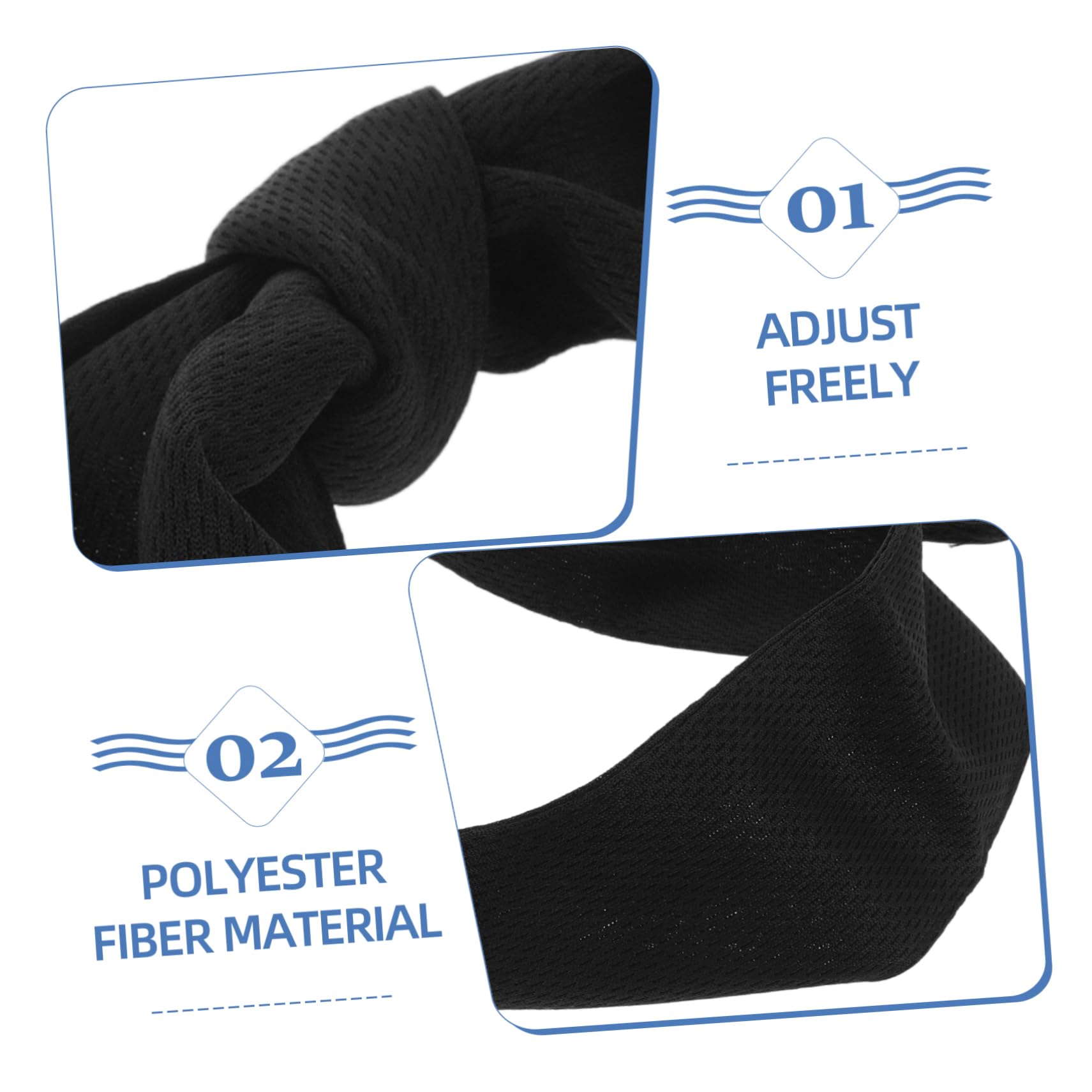 Diadema Deportiva de Lazo para Correr y Yoga, Negro