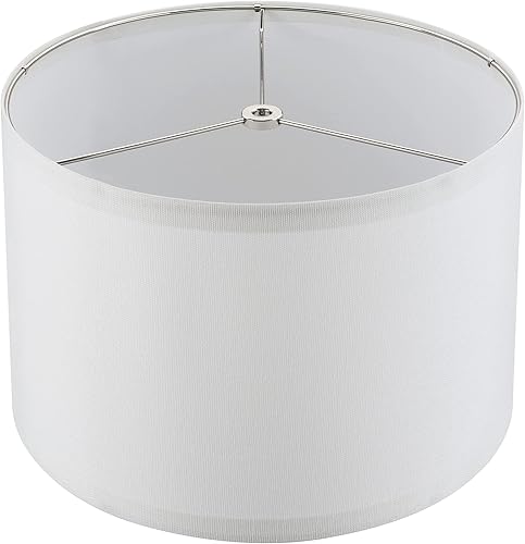 Miniatura 4 de Aspen Creative 38302 - Persiana plegable de diseño contemporáneo, 12 pulgadas superior x 12 pulgadas inferior x 8 pulgadas de alto, lino blanco