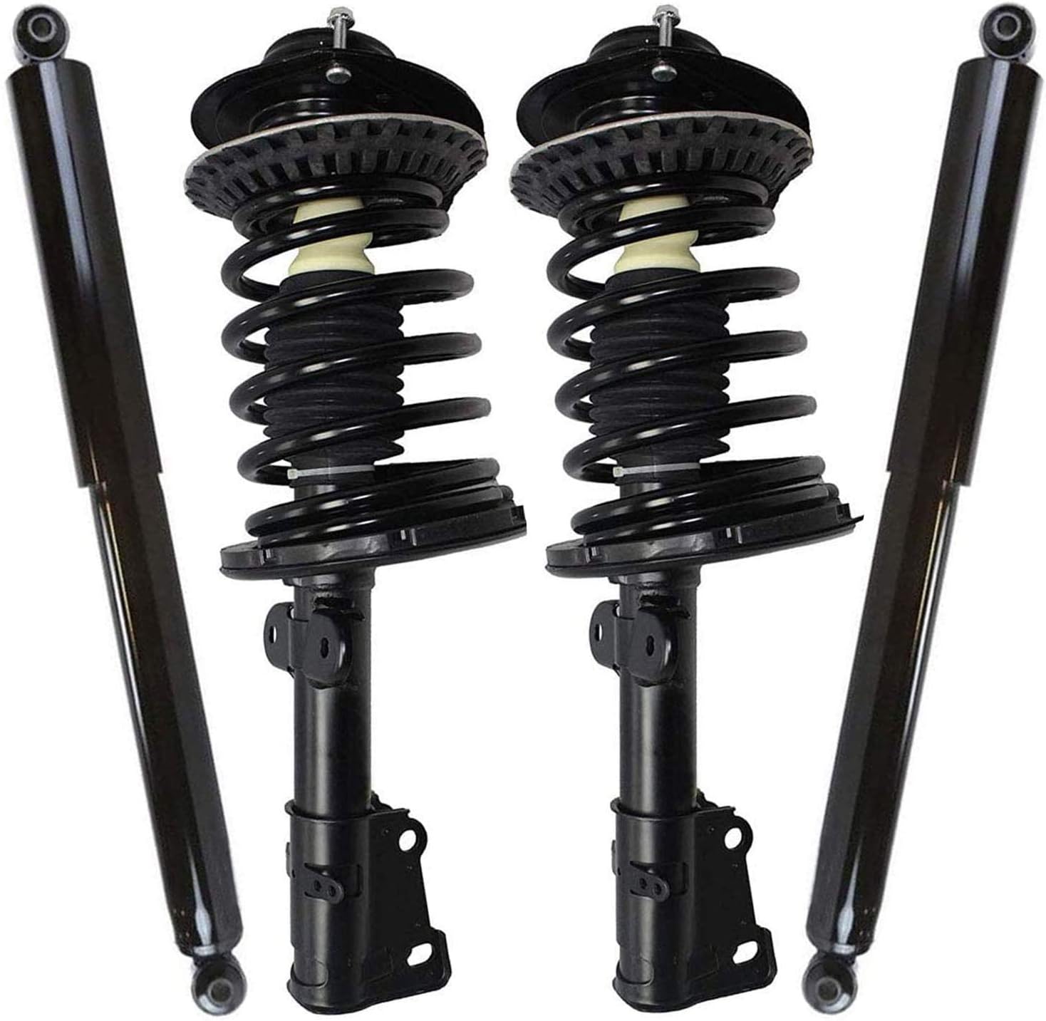 Bodeman 4PC Complete Front Strut & Coil Spring and Rear
