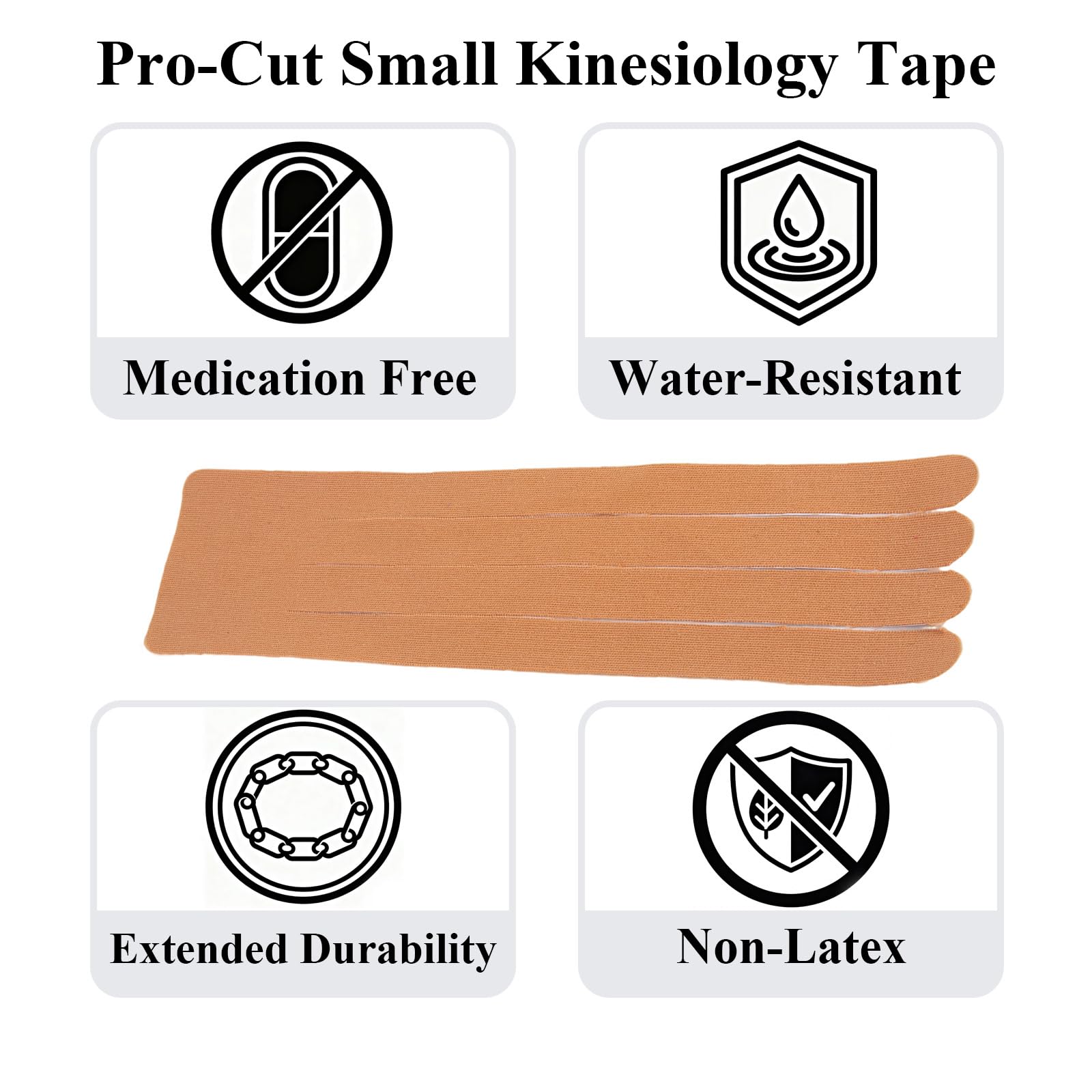 30 Stück elastisches Sporttape, Sporttherapie-Muskelband, Beinbandage gegen schlaffe Haut, vorgeschnittenes Kinesiologie-Fächerband, Ödemstreifen, elastische Fächerschnitte zur Unterstützung bei Schwe