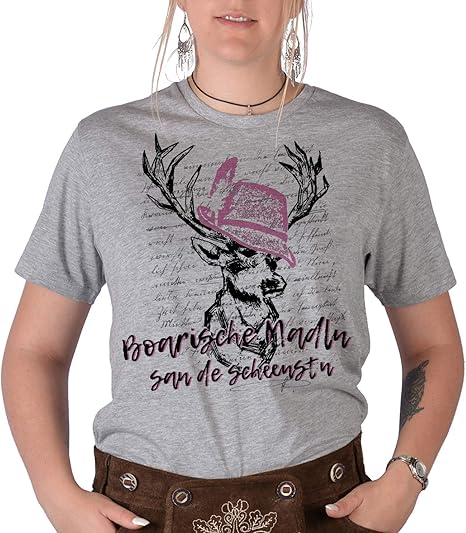 Trachtenshirt Damen - Lustiges Oktoberfest T-Shirt Mit Spruch