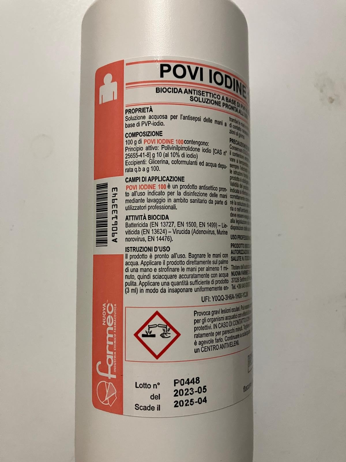 Iodopovidone Disinfettante Antisettico 500 Ml