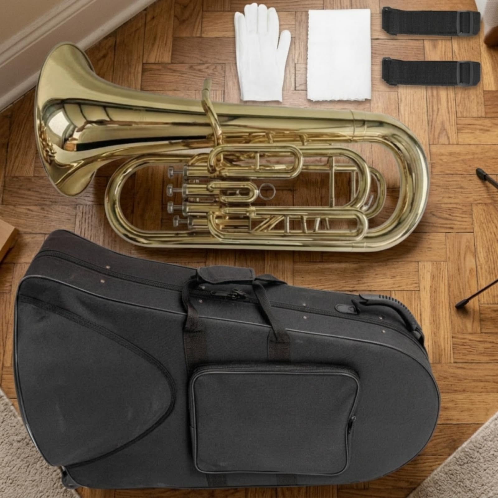 Strumento a Fiato in Si Bemolle con 4 Pistoni Pistoni Buona Suonabilità Strumento a Fiato in Si Bemolle Facile da Suonare A