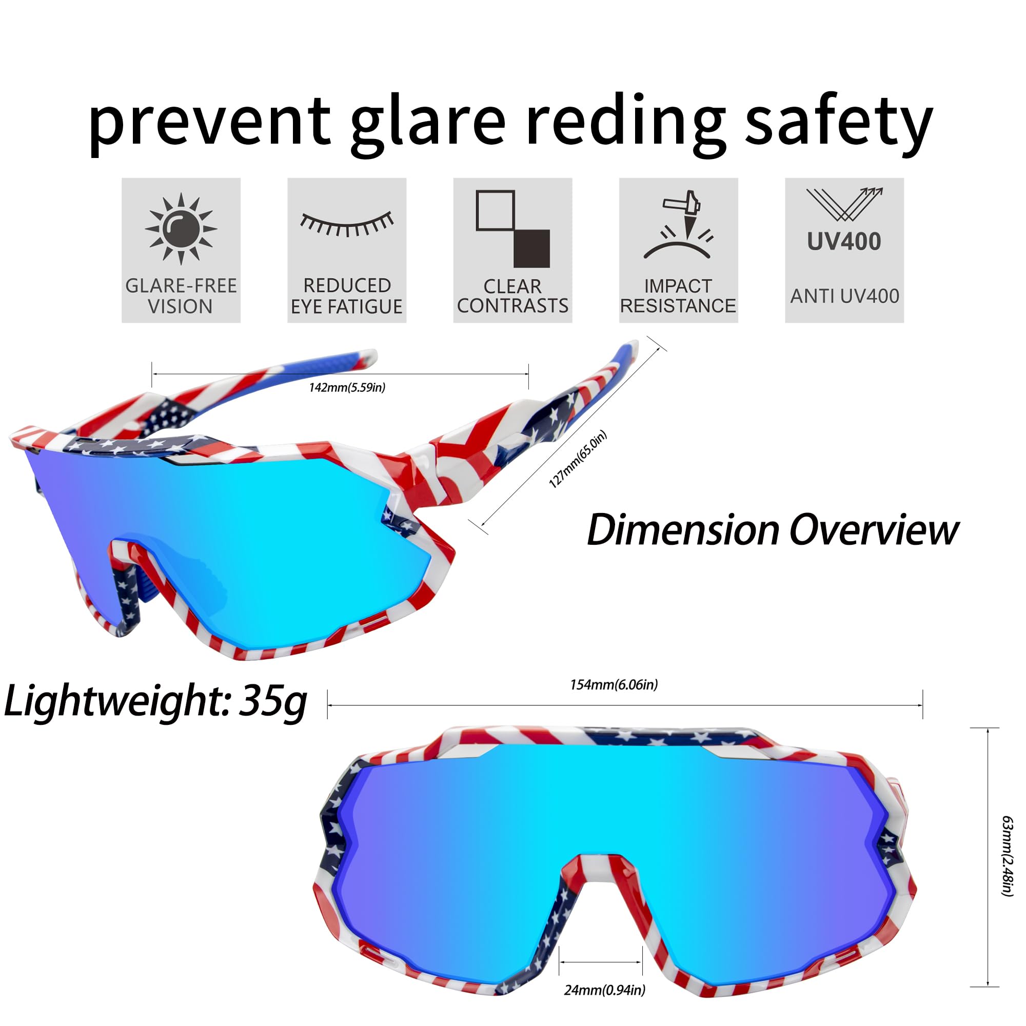 Gafas de sol Vipers para hombre y mujer, gafas de ciclismo polarizadas para ciclismo, pesca, correr y escalar, UV 400