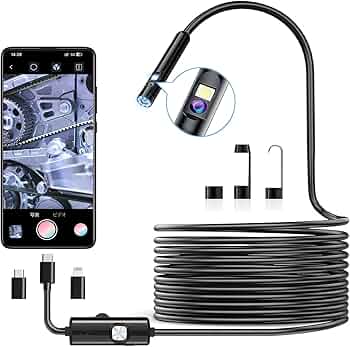 Amazon.co.jp: 【デュアルレンズ&270万画素】 ファイバースコープ 7.8