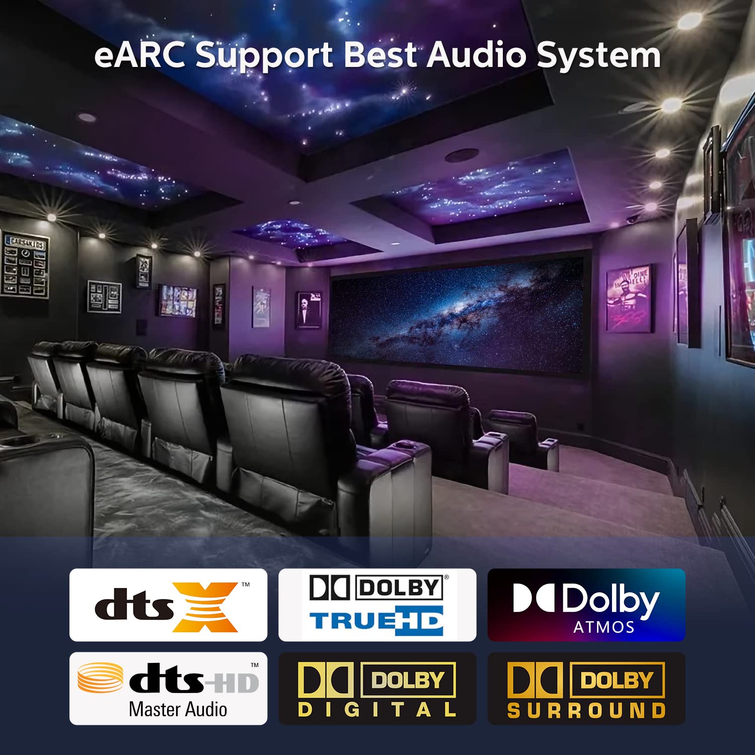 P4 Immergiti nella brillantezza 8K! Cavo HDMI certificato 2.1 da 15 m - Ultra High Speed, intrecciato, 8K@60Hz, 4K@120Hz, eARC, HDR10+, Atmos - Perfetto per Apple TV, Roku, Netflix, PS5 e altro!..