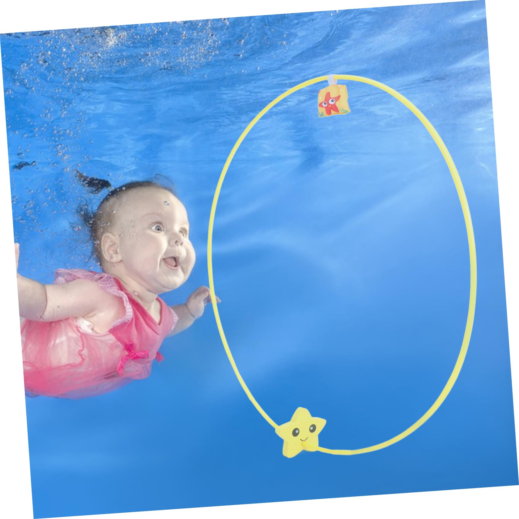 Anneaux de Plongée Piscine pour Garçon et Filles, Lot de 3 en Abs | Nylon et Écume, Format Compact Facile à Ranger, pour Jeux Aquatiques en Piscine