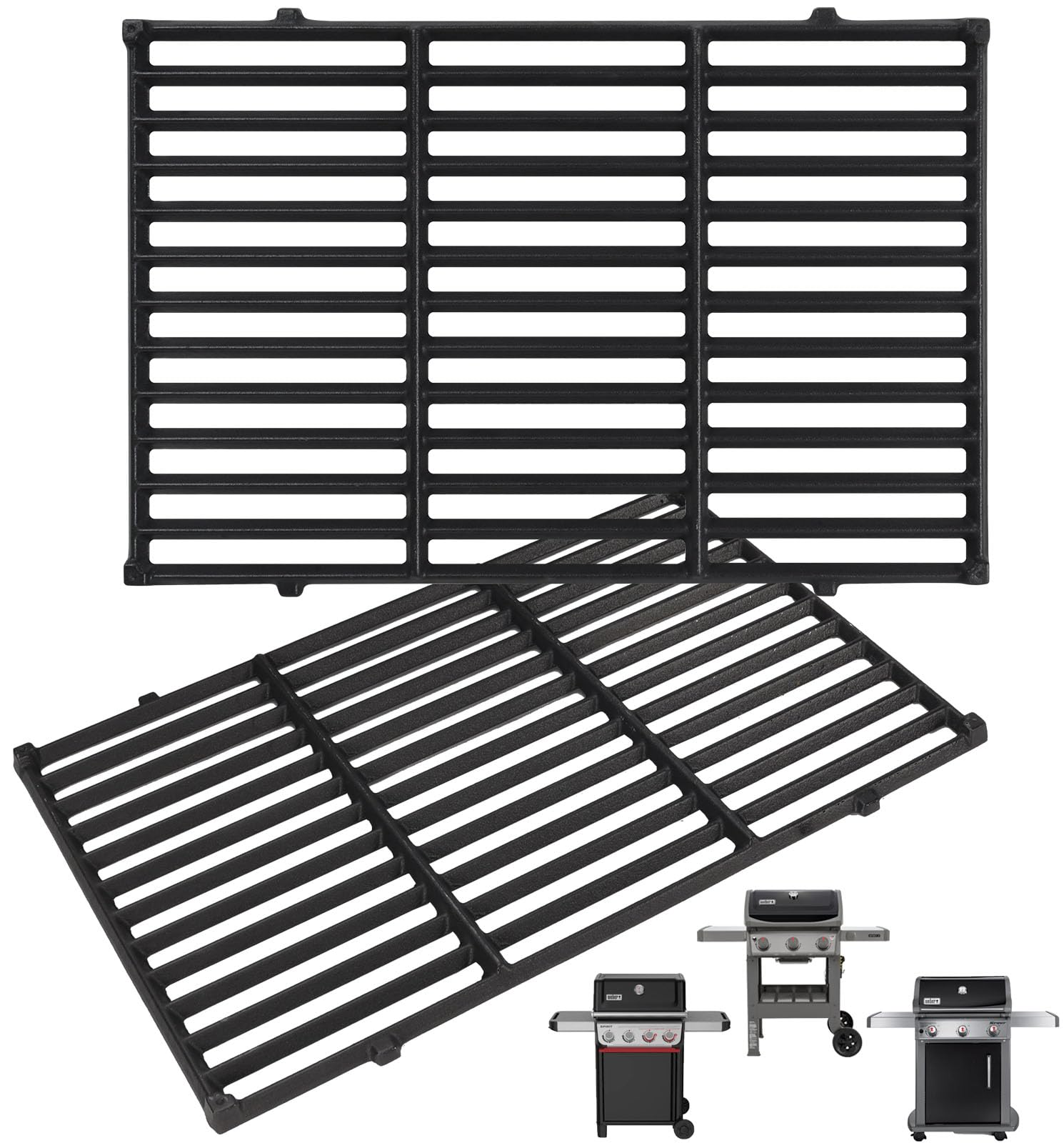 7638 Spirit Grill Grates for Weber Spirit 2 Grill Parts GS4 Spirit II/I 300, Spirit 700